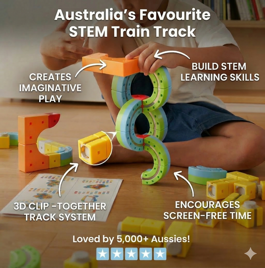 MyLittleDreamer™ Magnetic 123 Piece Train Set